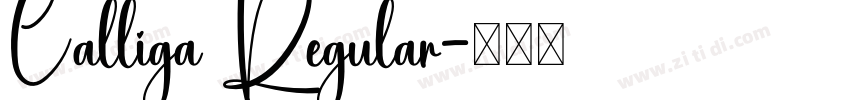 Calliga Regular字体转换